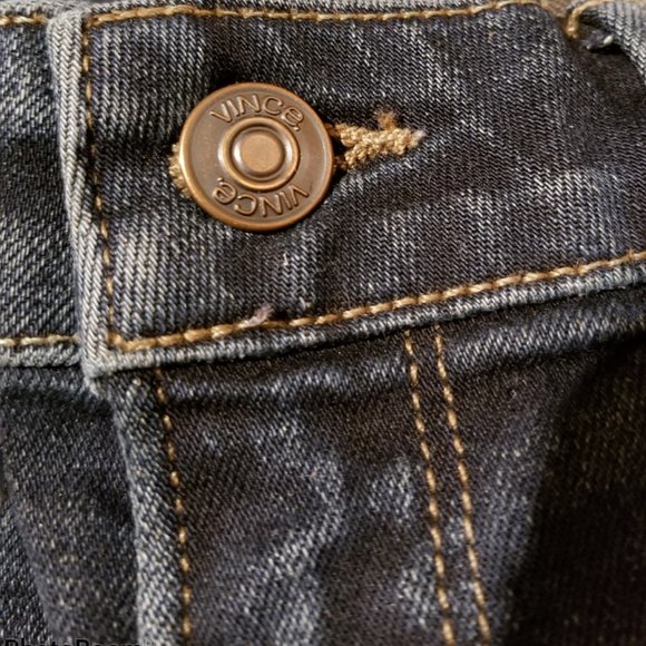 Wmn's VINCE Dark Blue Distressed Jeans (Size 25) - Picture 10 of 11